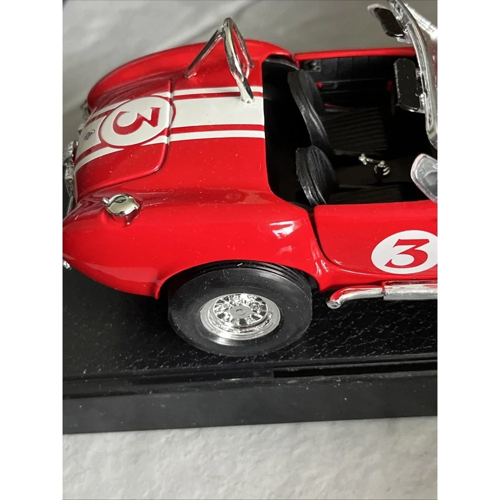 Vtg Shelby Collectibles 1965 Shelby Cobra 427 S/C Red with White Stripes Jafra